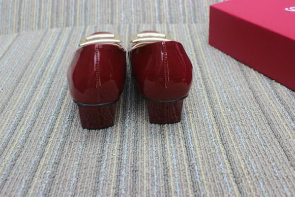 RV Shallow mouth Block heel Shoes Women--053